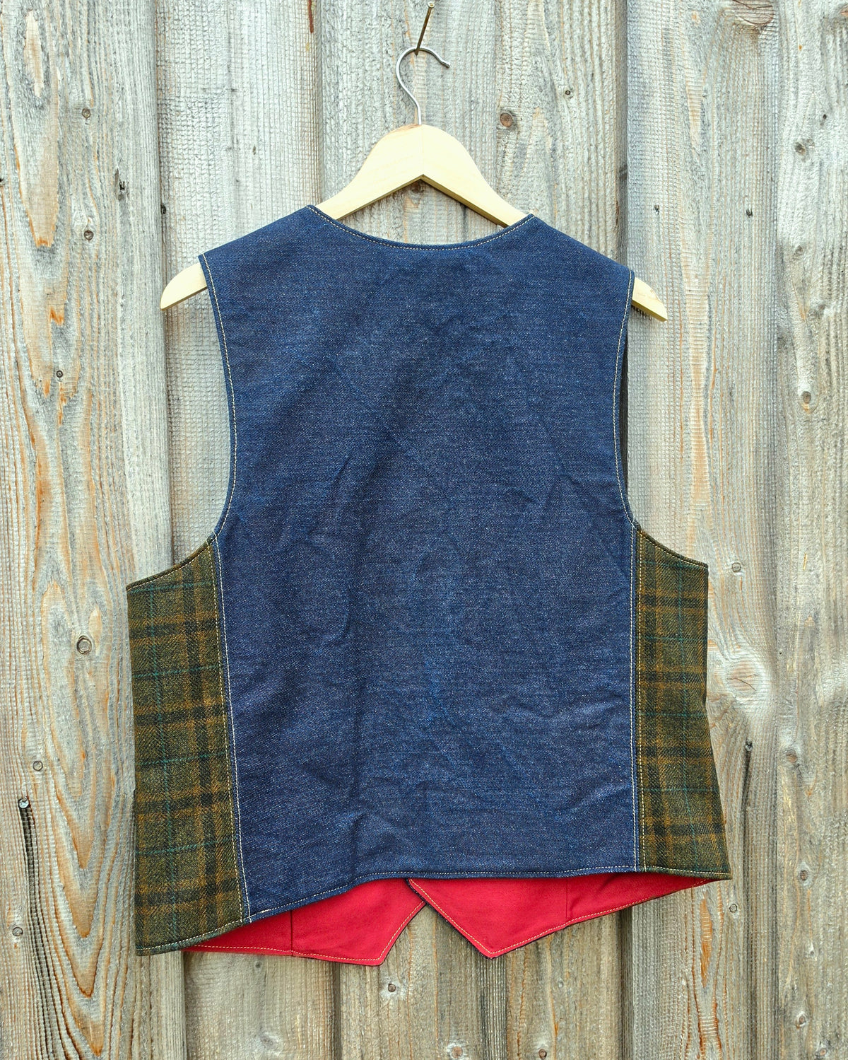Herrenweste "Tweed & Denim" UNIKAT