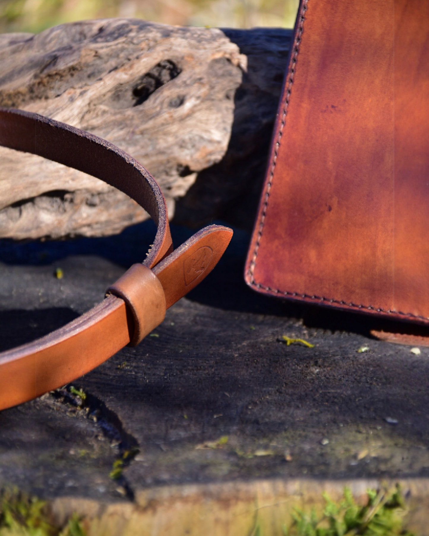 Umhängetasche "Birmingham" Farbe Cognac