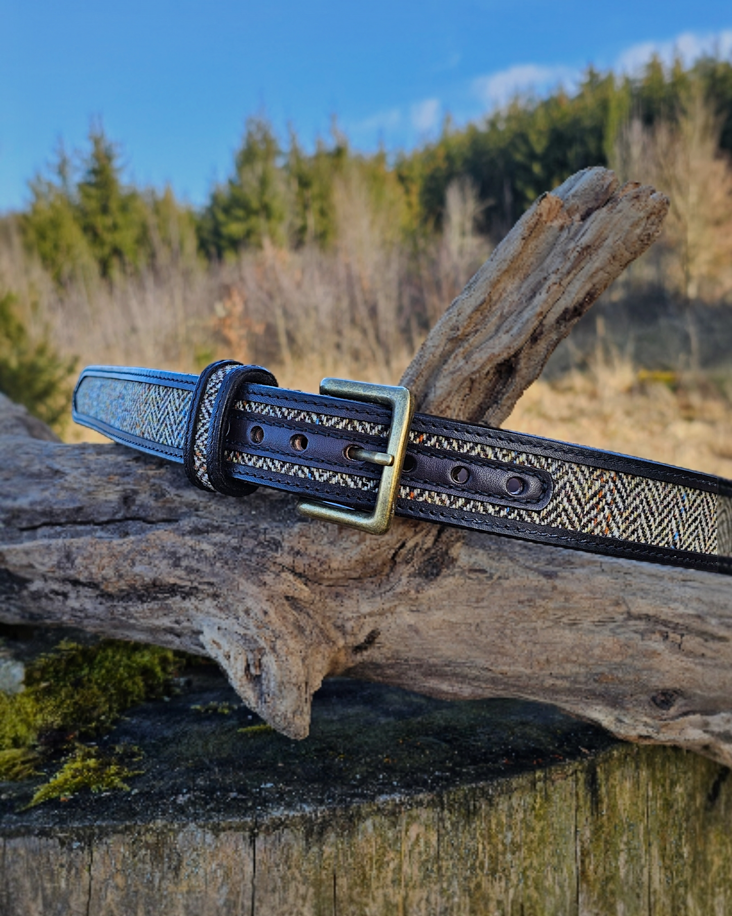 Gürtel "Harris" mit Harris Tweed