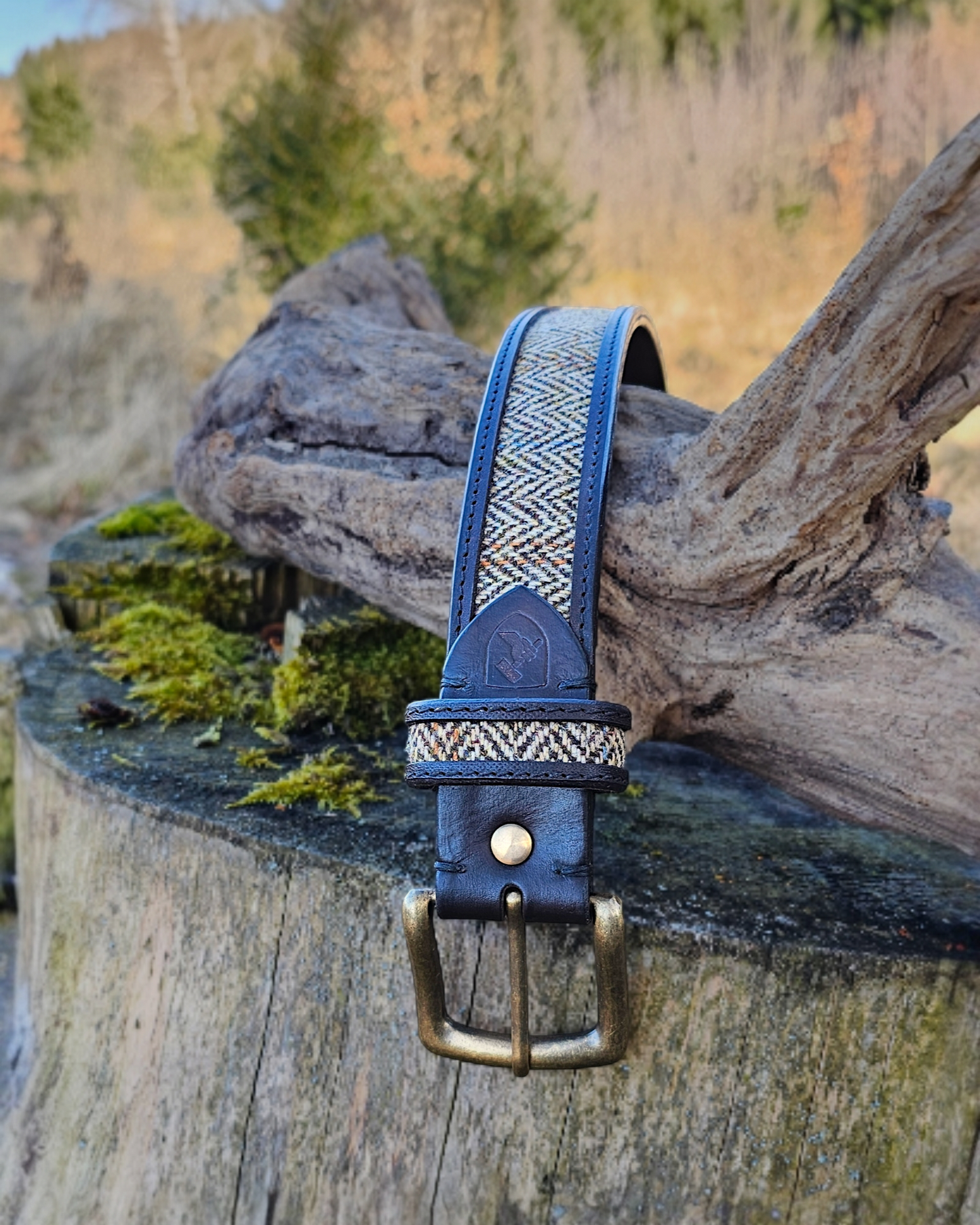 Gürtel "Harris" mit Harris Tweed