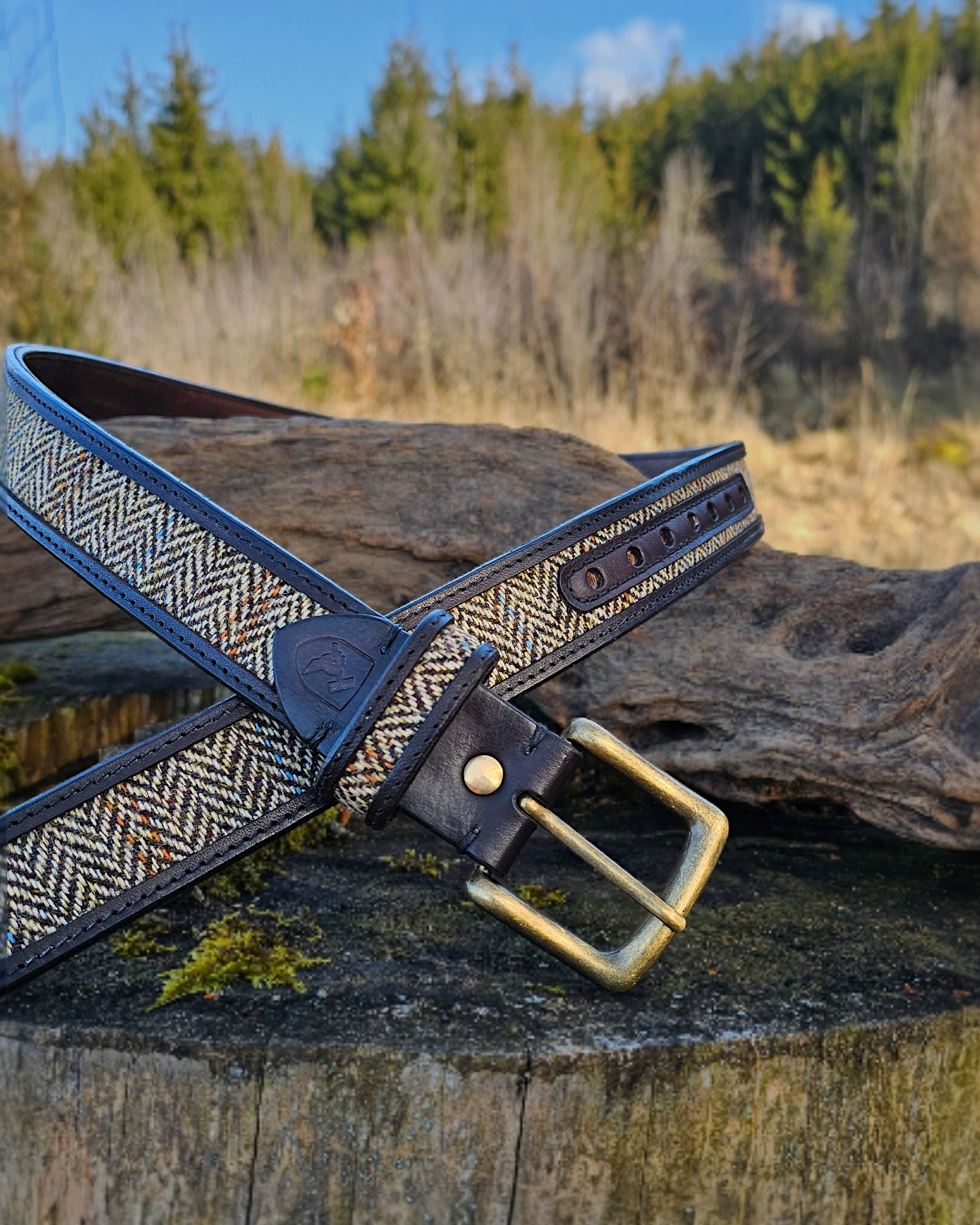 Gürtel "Harris" mit Harris Tweed