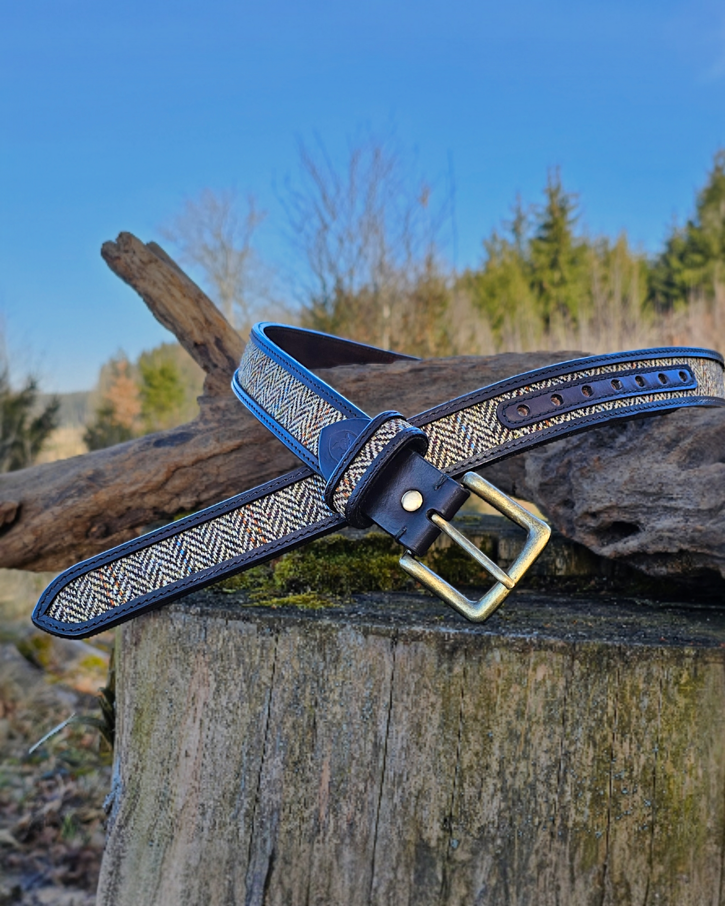 Gürtel "Harris" mit Harris Tweed