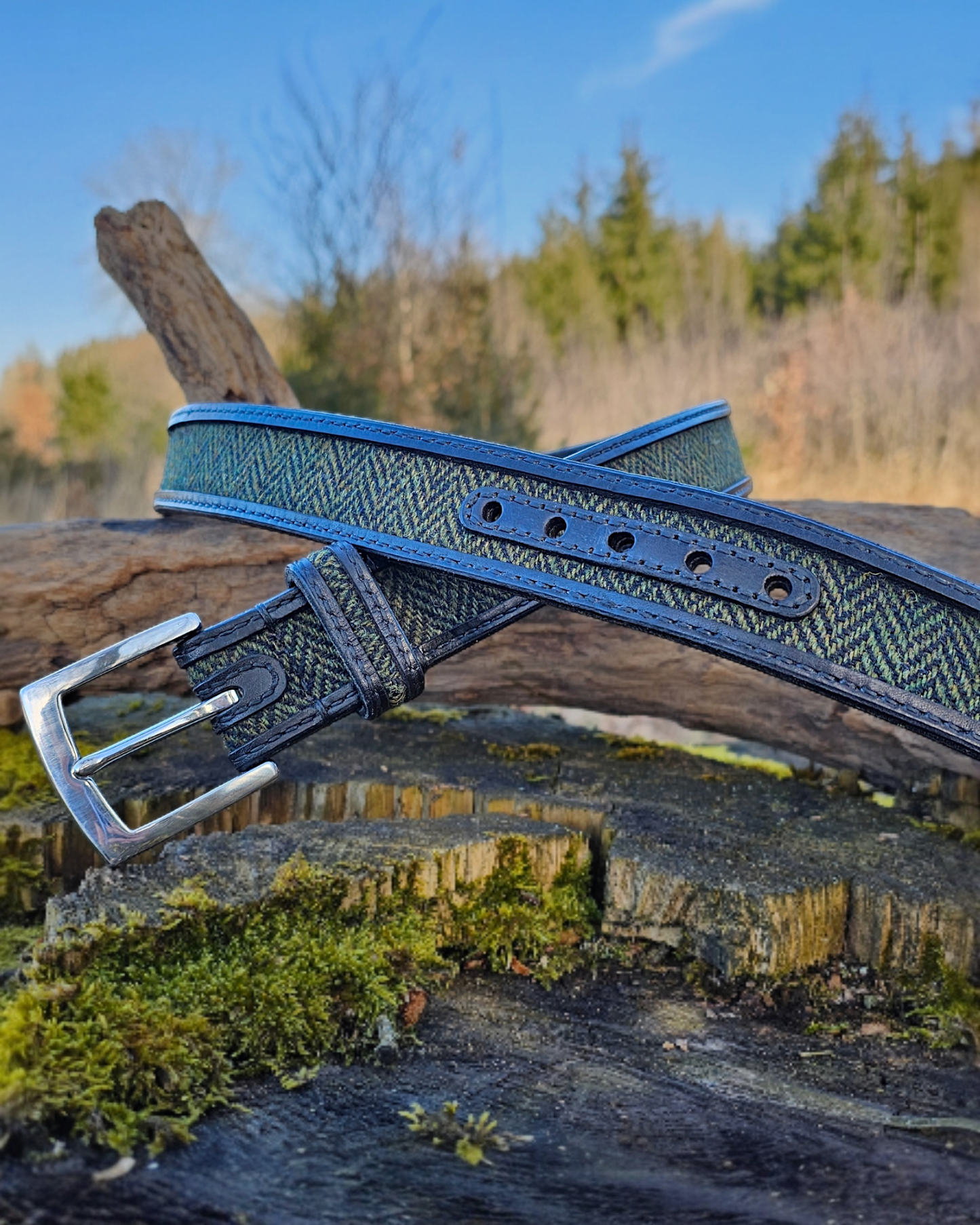 Gürtel "Tweed" mit Harris Tweed