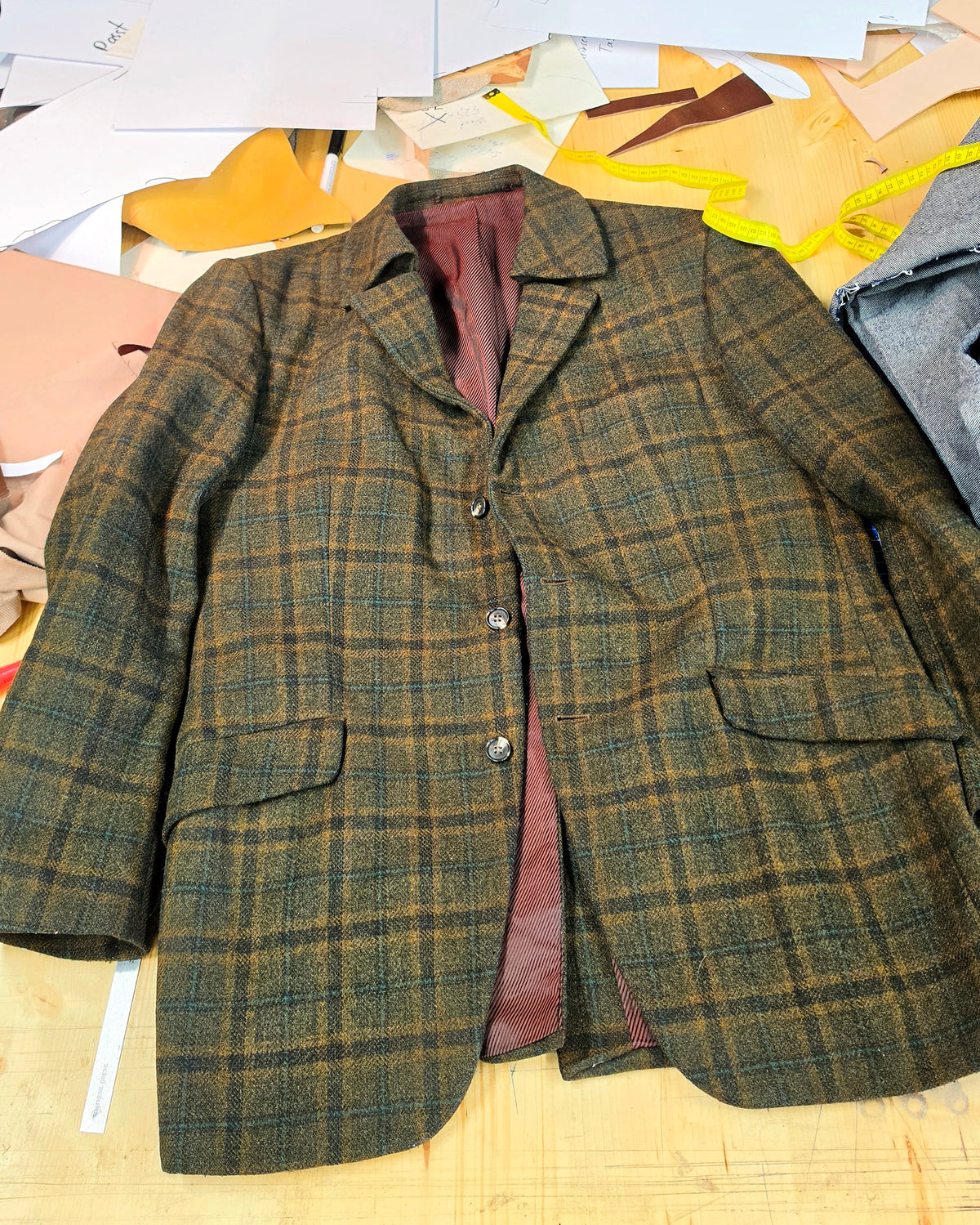 Herrenweste "Tweed & Denim" UNIKAT
