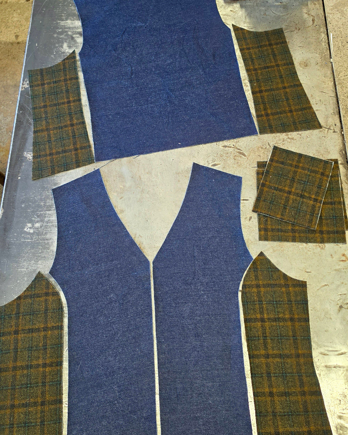 Herrenweste "Tweed & Denim" UNIKAT
