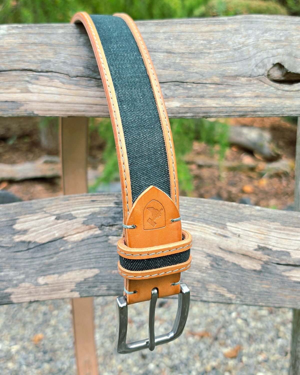 Ledergürtel Denim "11,5oz Forrest Green"