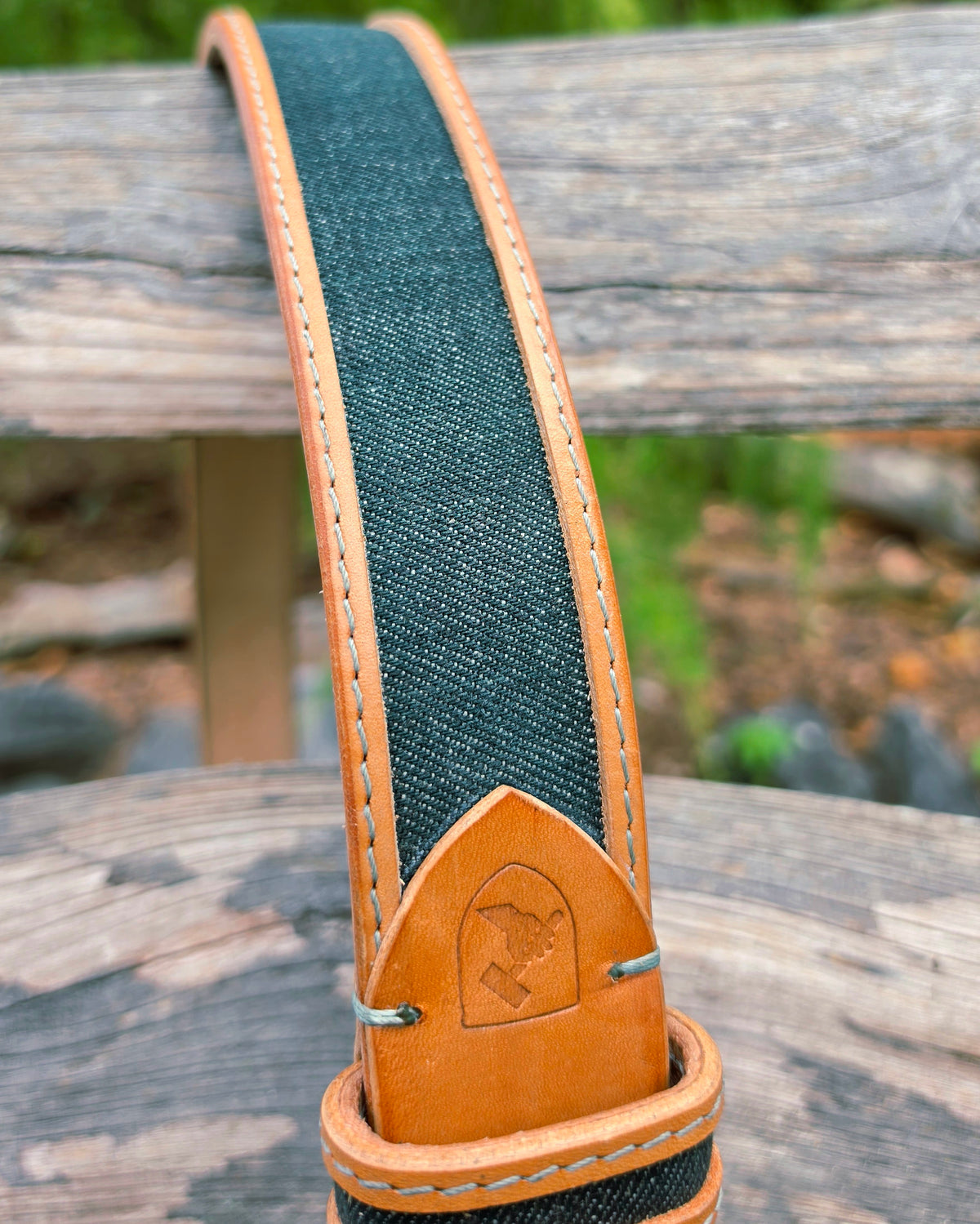 Ledergürtel Denim "11,5oz Forrest Green"