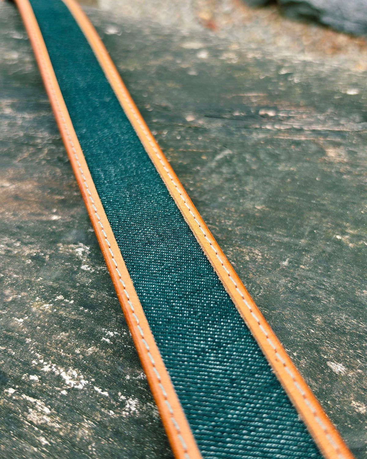 Ledergürtel Denim "11,5oz Forrest Green"