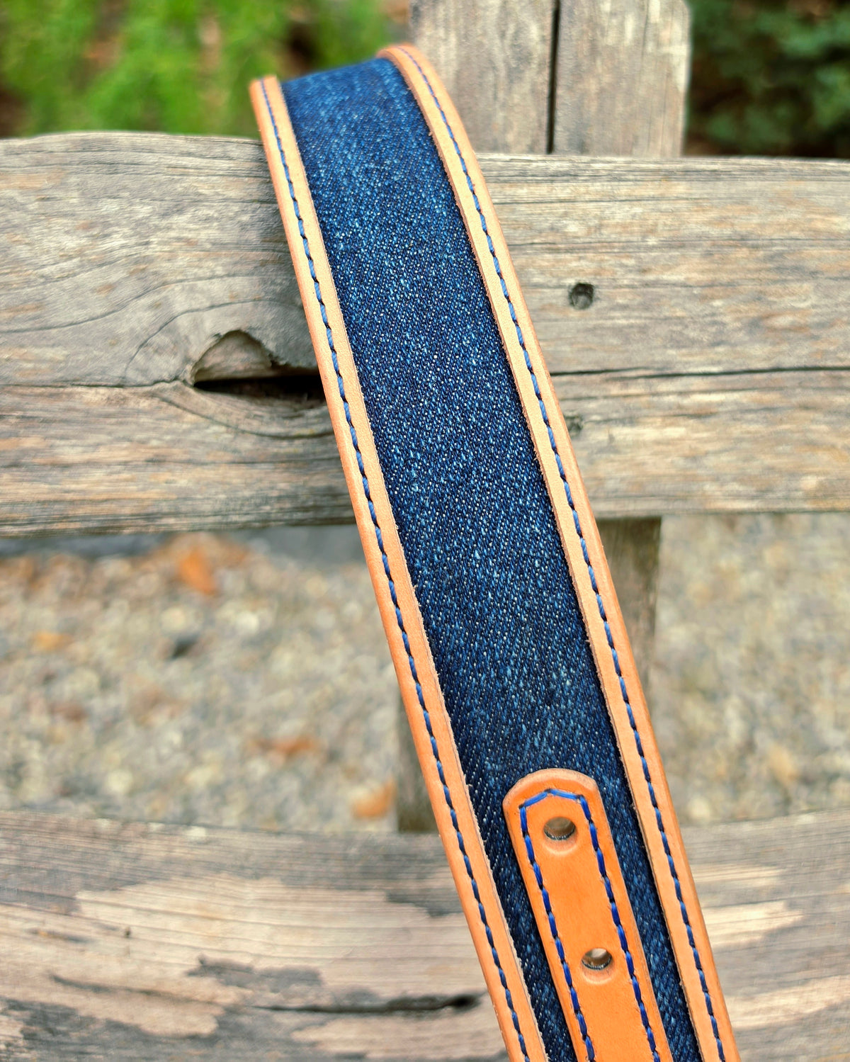 Ledergürtel Denim "12oz used look"
