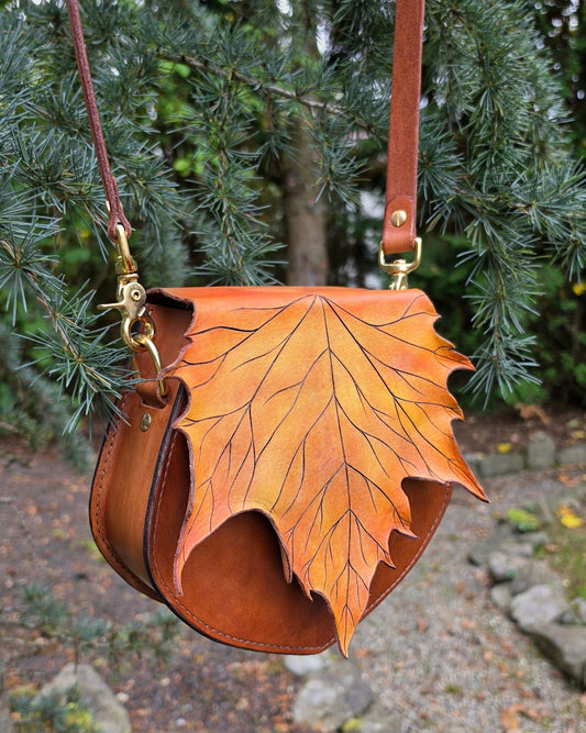 Bolso bandolera "Hojas de otoño"