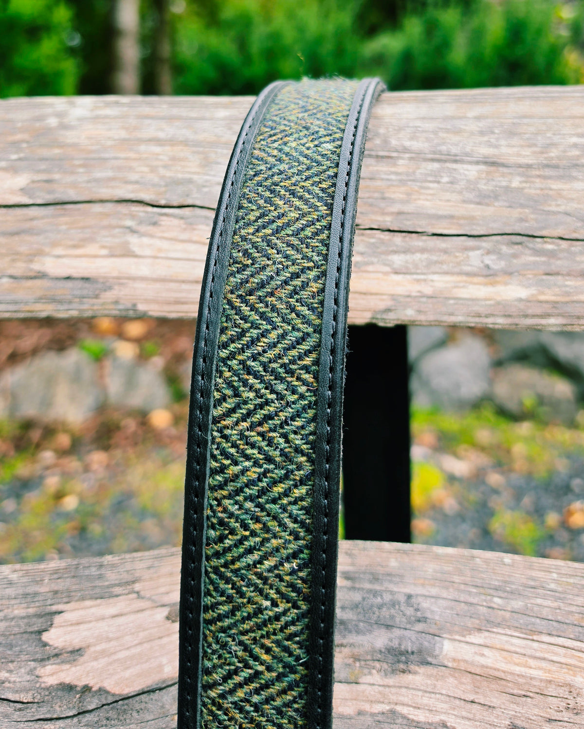 Ledergürtel "Arthur" mit Harris Tweed