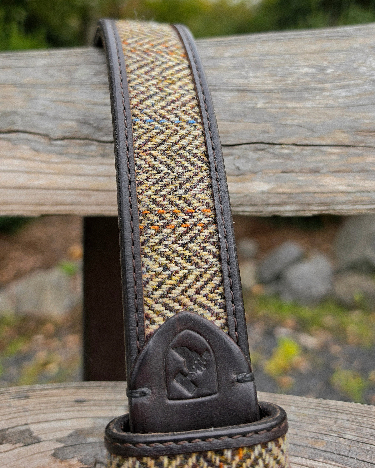 Ledergürtel "Fynn" mit Harris Tweed