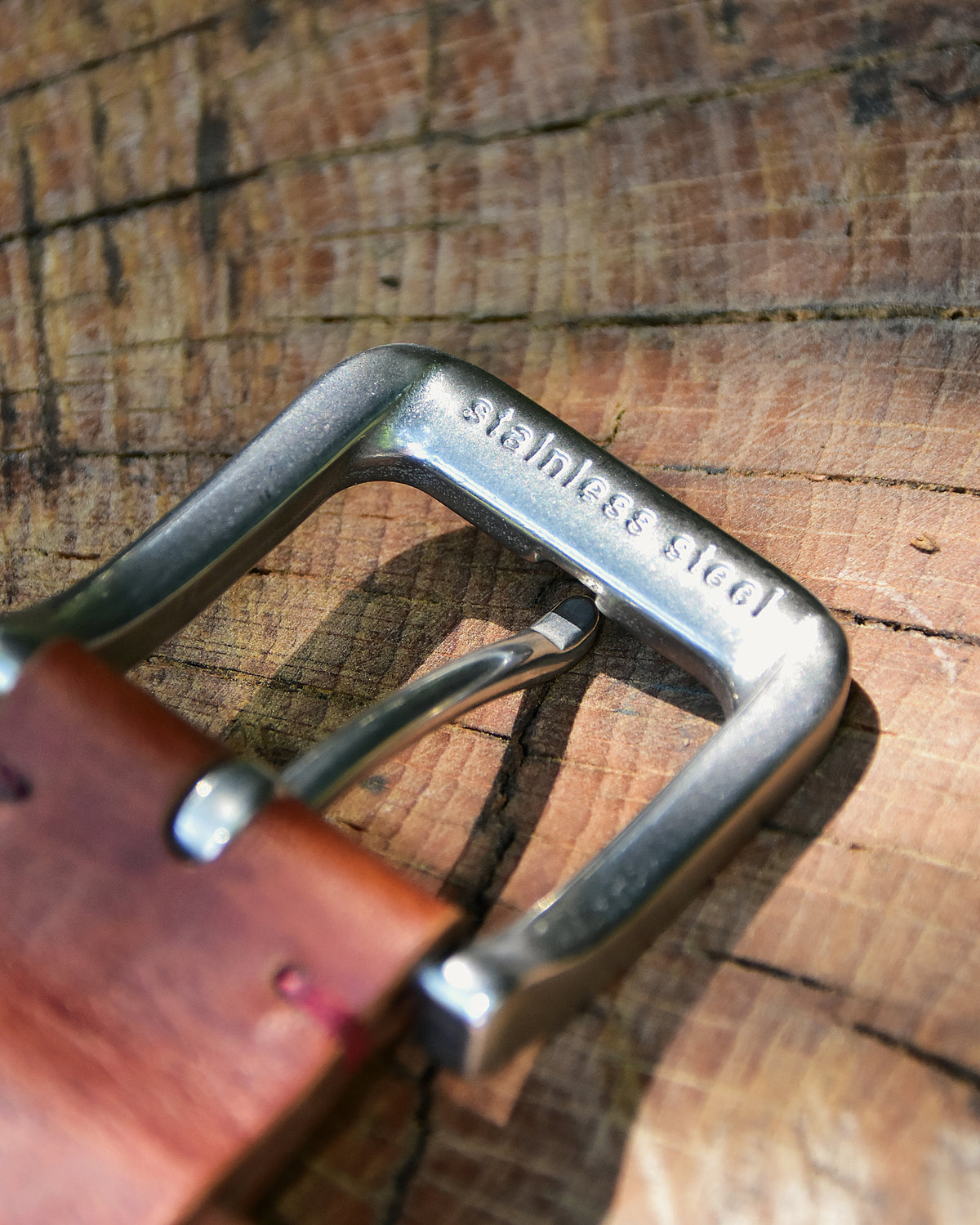 Ledergürtel "el rustico" dunkles Cognac