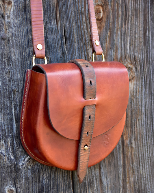 Umhängetasche "Hunter" Farbe Cognac