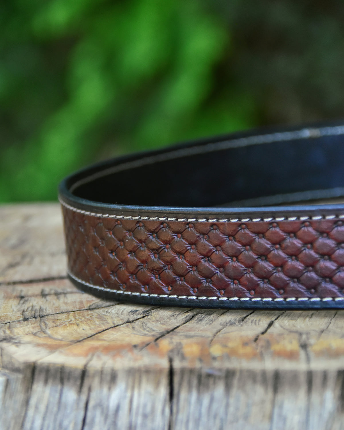 Ceinture en cuir « Pillow » repoussée main