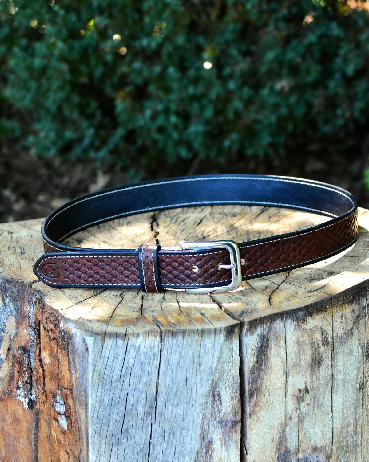 Ceinture en cuir « Pillow » repoussée main