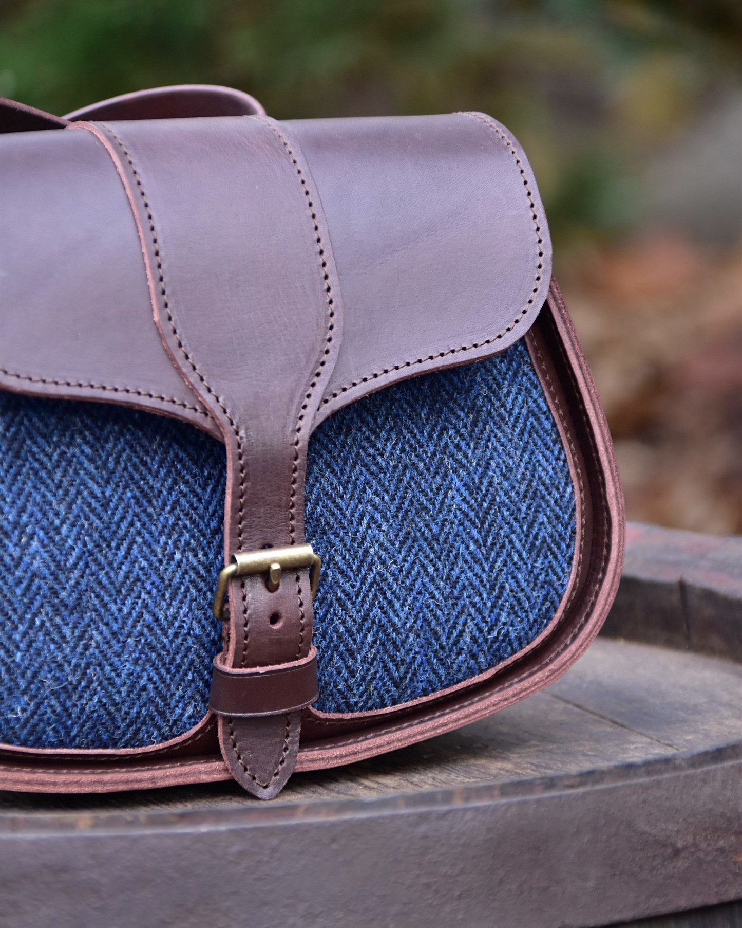 Umhängetasche mit Harris Tweed