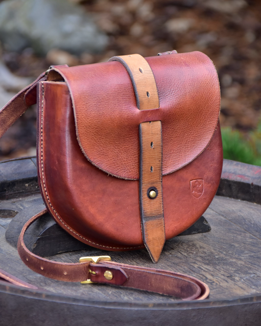 Umhängetasche "Hunter" Farbe Cognac