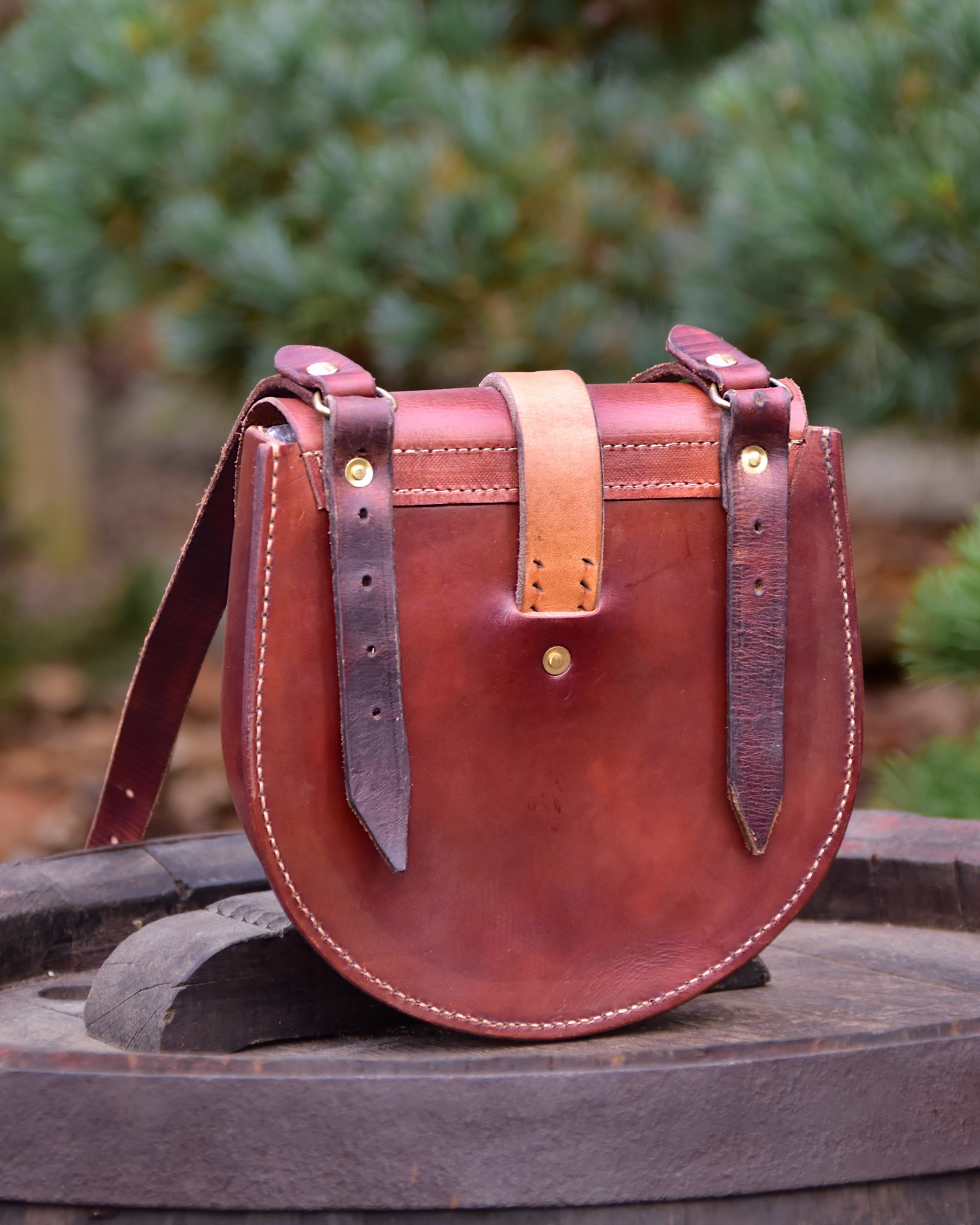 Umhängetasche "Hunter" Farbe Cognac