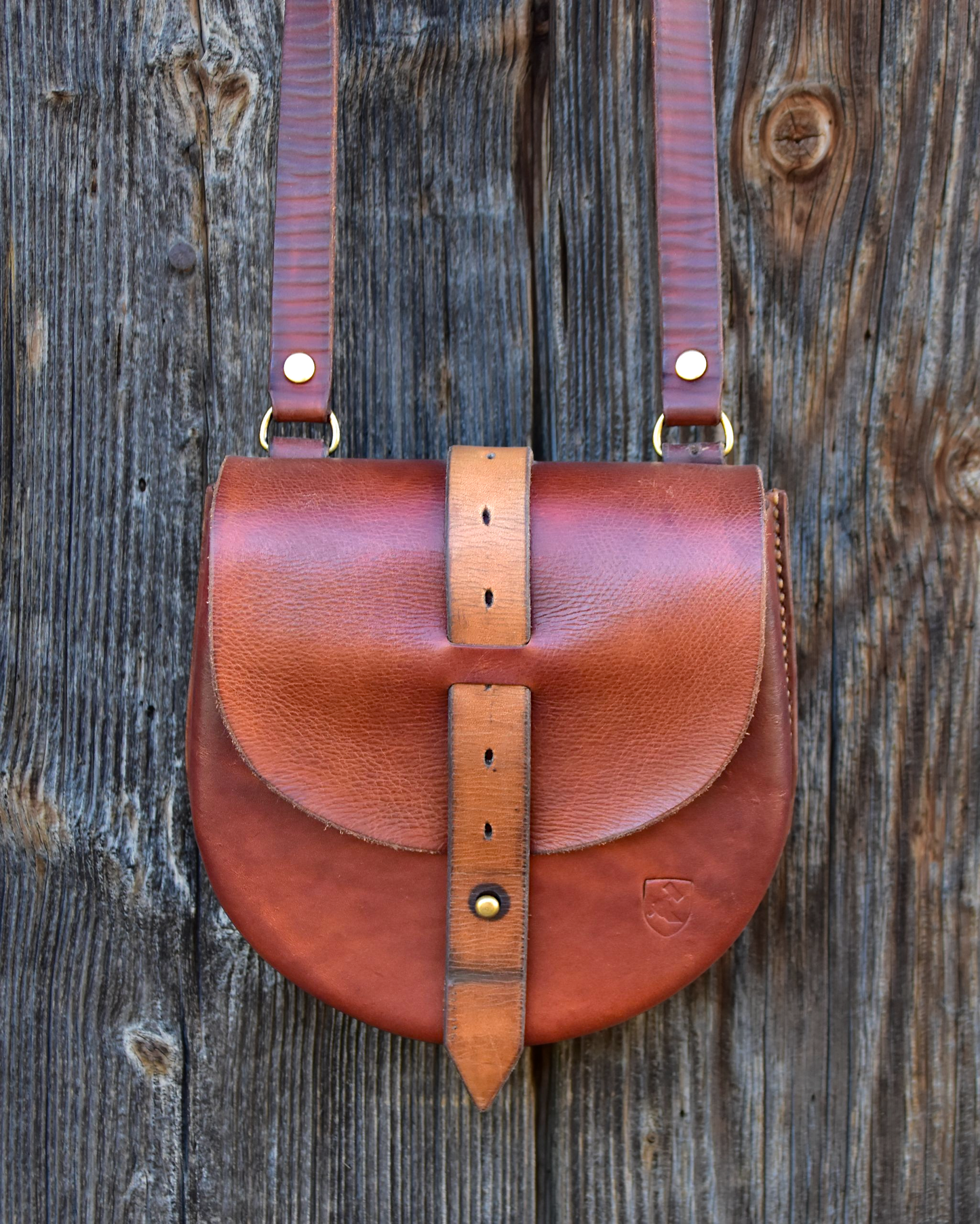 Umhängetasche "Hunter" Farbe Cognac