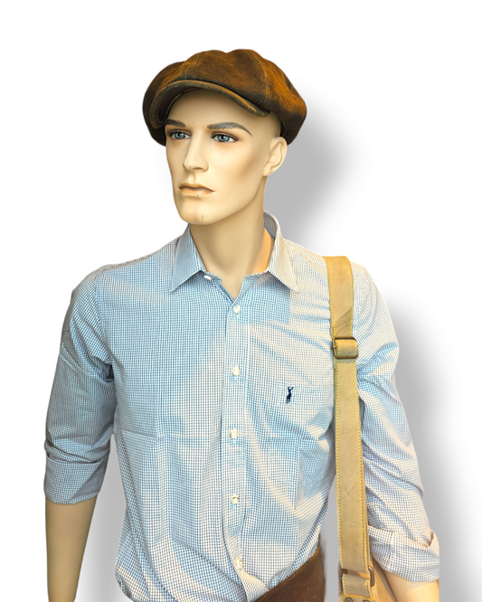 Newsboy Cap aus Hirschleder