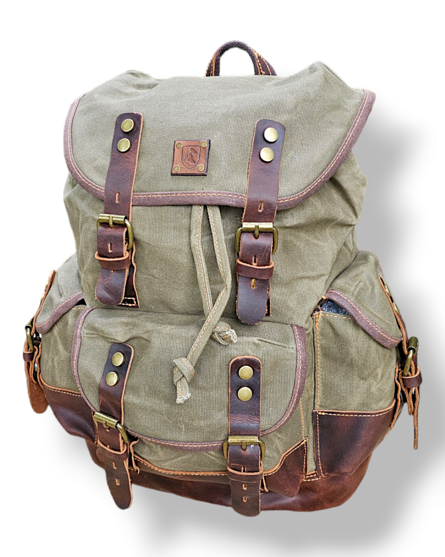 Rucksack aus gewachstem Canvas