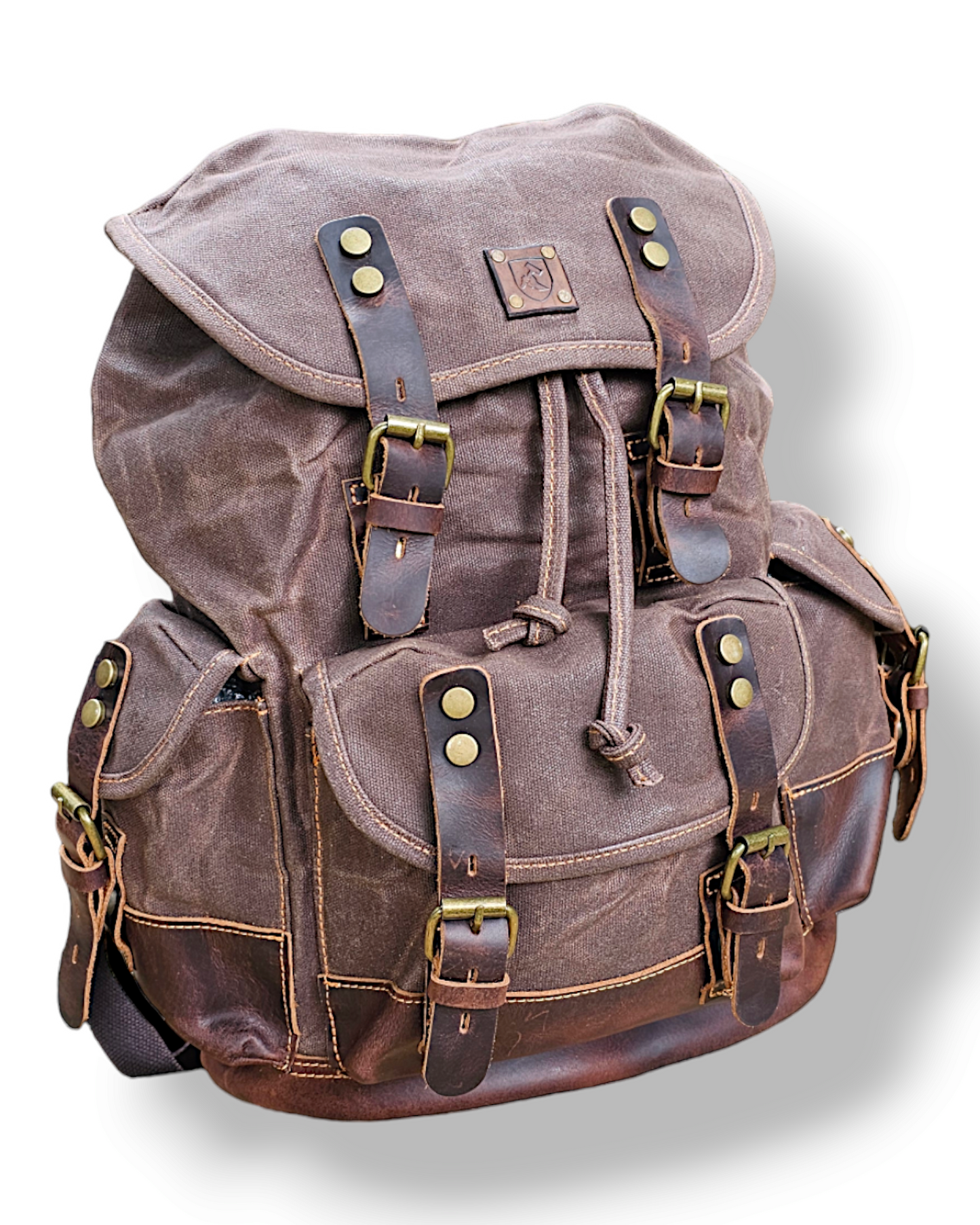 Rucksack aus gewachstem Canvas