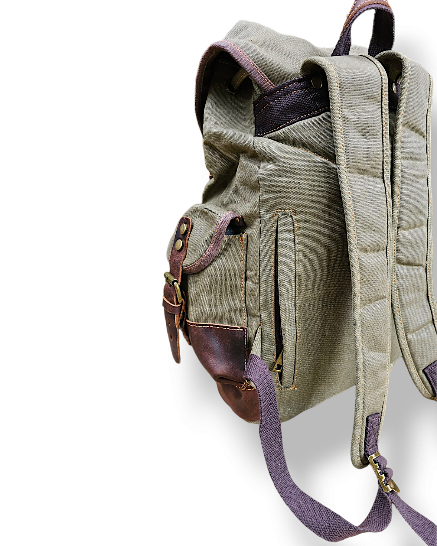 Rucksack aus gewachstem Canvas