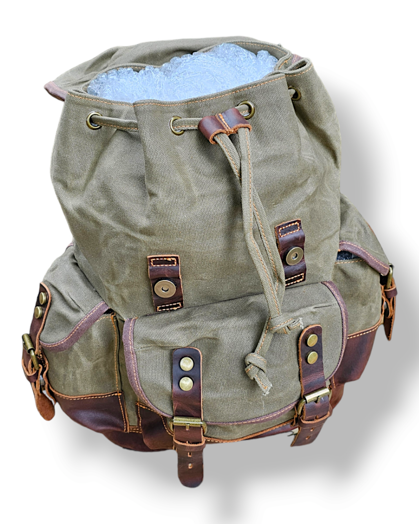 Rucksack aus gewachstem Canvas